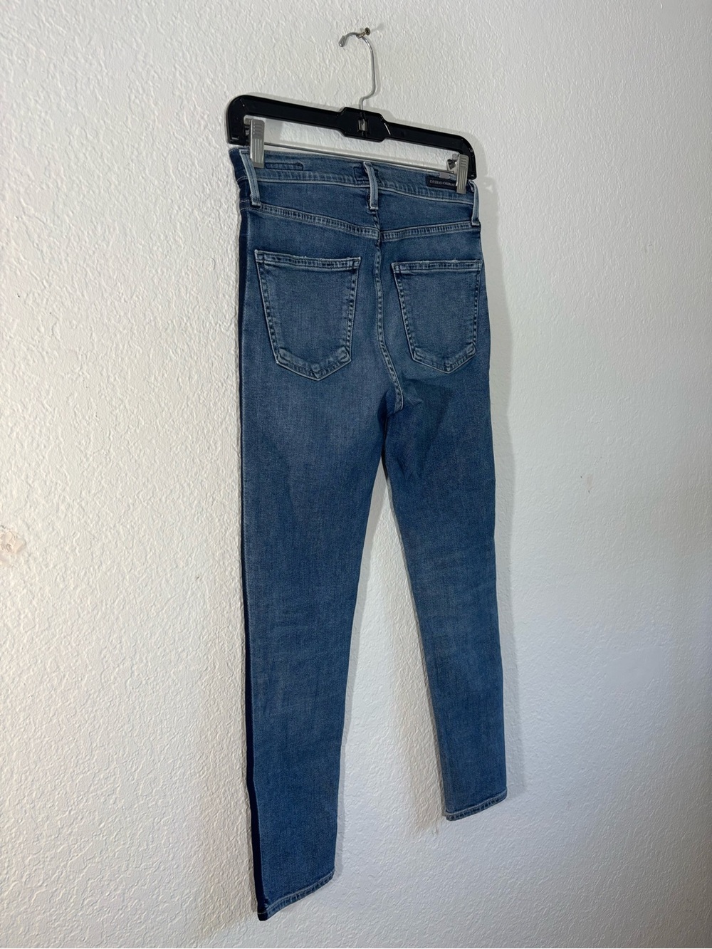 Citizens of Humanity Rocket Crop Illusion Two-Tone Side Stripe Jeans Size 25 - Picture 8 of 15